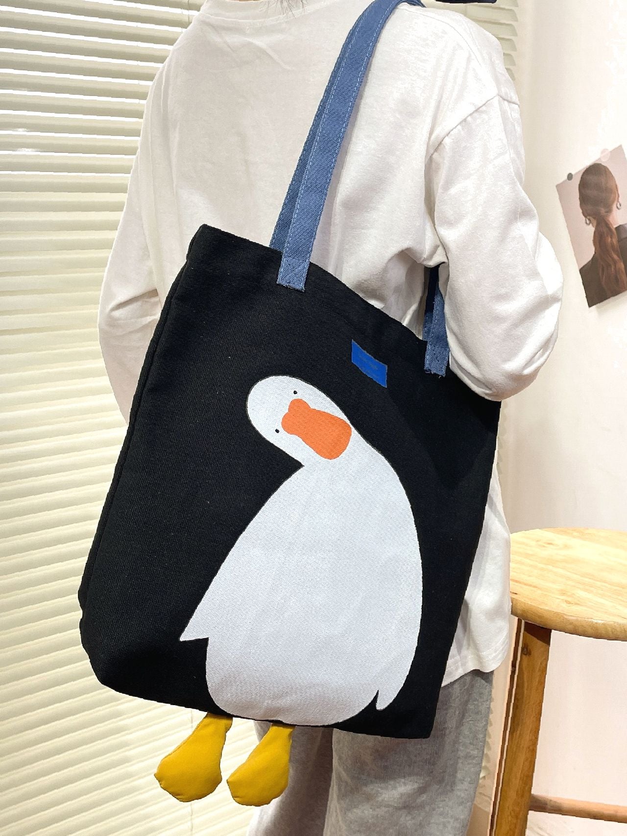 Futurecen - Cartoon Graphic Shopper Bag  - Women Tote Bags