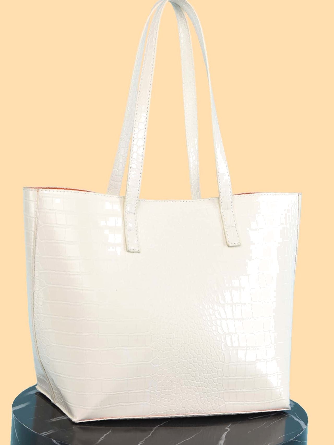 Futurecen - Croc Embossed Tote Bag  - Women Tote Bags