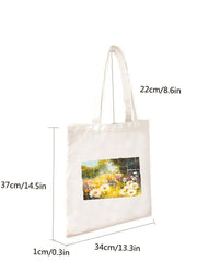 Futurecen - Floral Graphic Shopper Bag  - Women Tote Bags