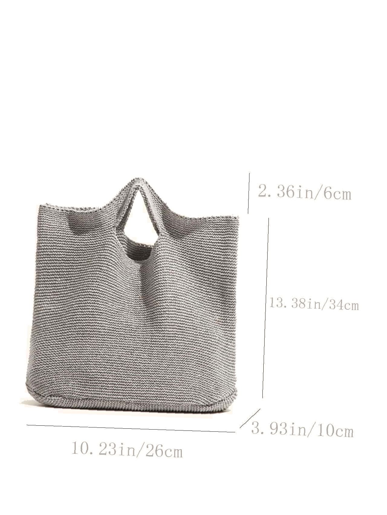 Futurecen - Minimalist Top Handle Crochet Bag  - Women Tote Bags