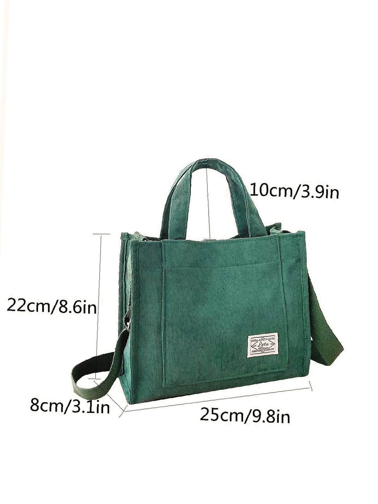 Futurecen - Letter Patch Top Handle Shopper Bag  - Women Tote Bags