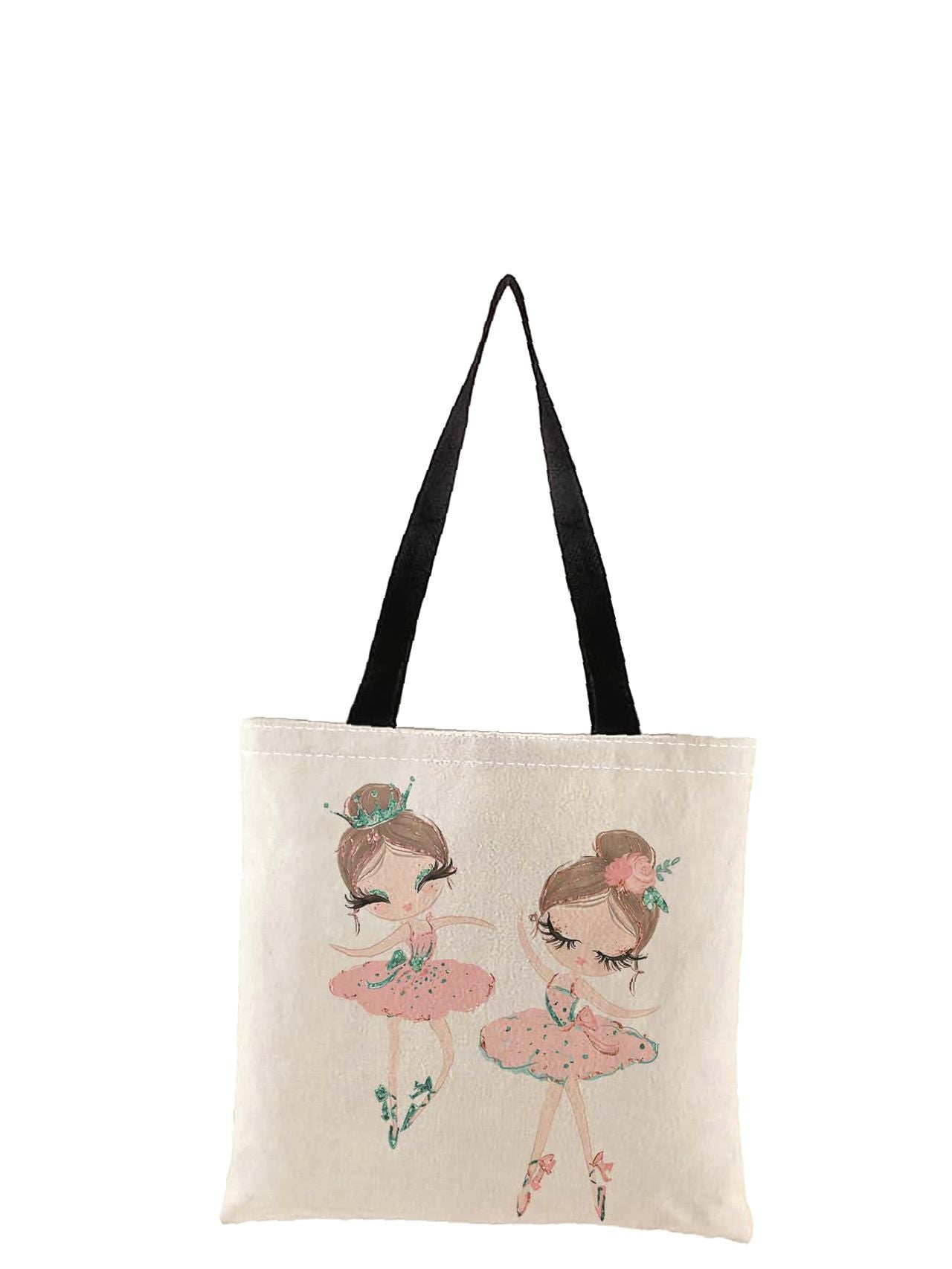 Futurecen - Figure Graphic Linen Shopper Bag  - Women Tote Bags