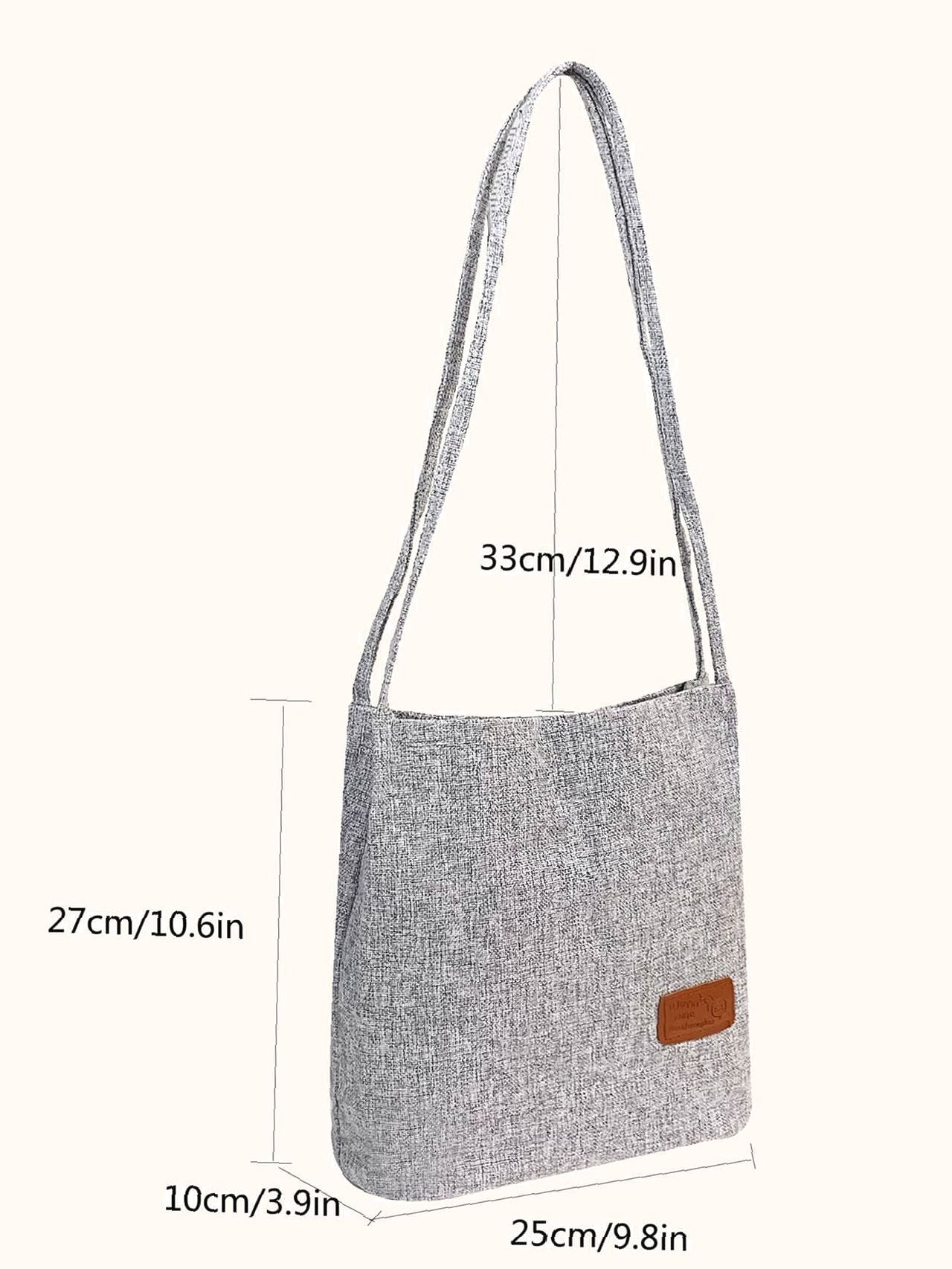 Futurecen - Letter Patch Tote Bag  - Women Tote Bags