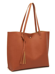 Futurecen - Tassel Decor Tote Bag  - Women Tote Bags