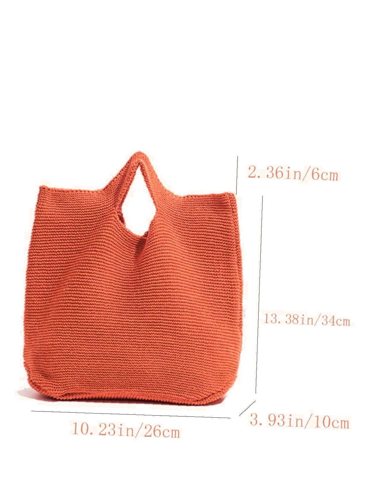 Futurecen - Minimalist Top Handle Crochet Bag  - Women Tote Bags