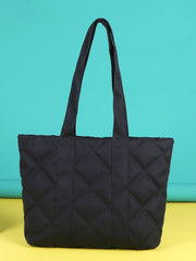 Futurecen - Minimalist Quilted Shoulder Tote Bag  - Women Tote Bags