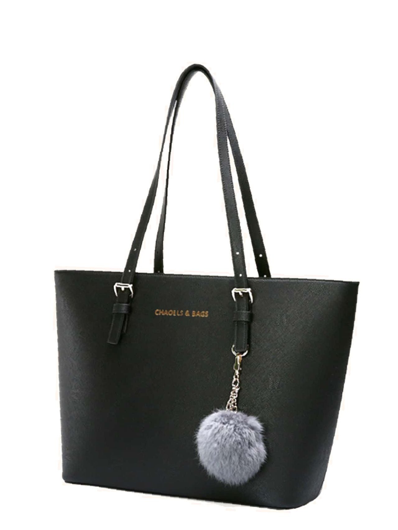 Futurecen - Pom Pom Decor Tote Bag  - Women Tote Bags