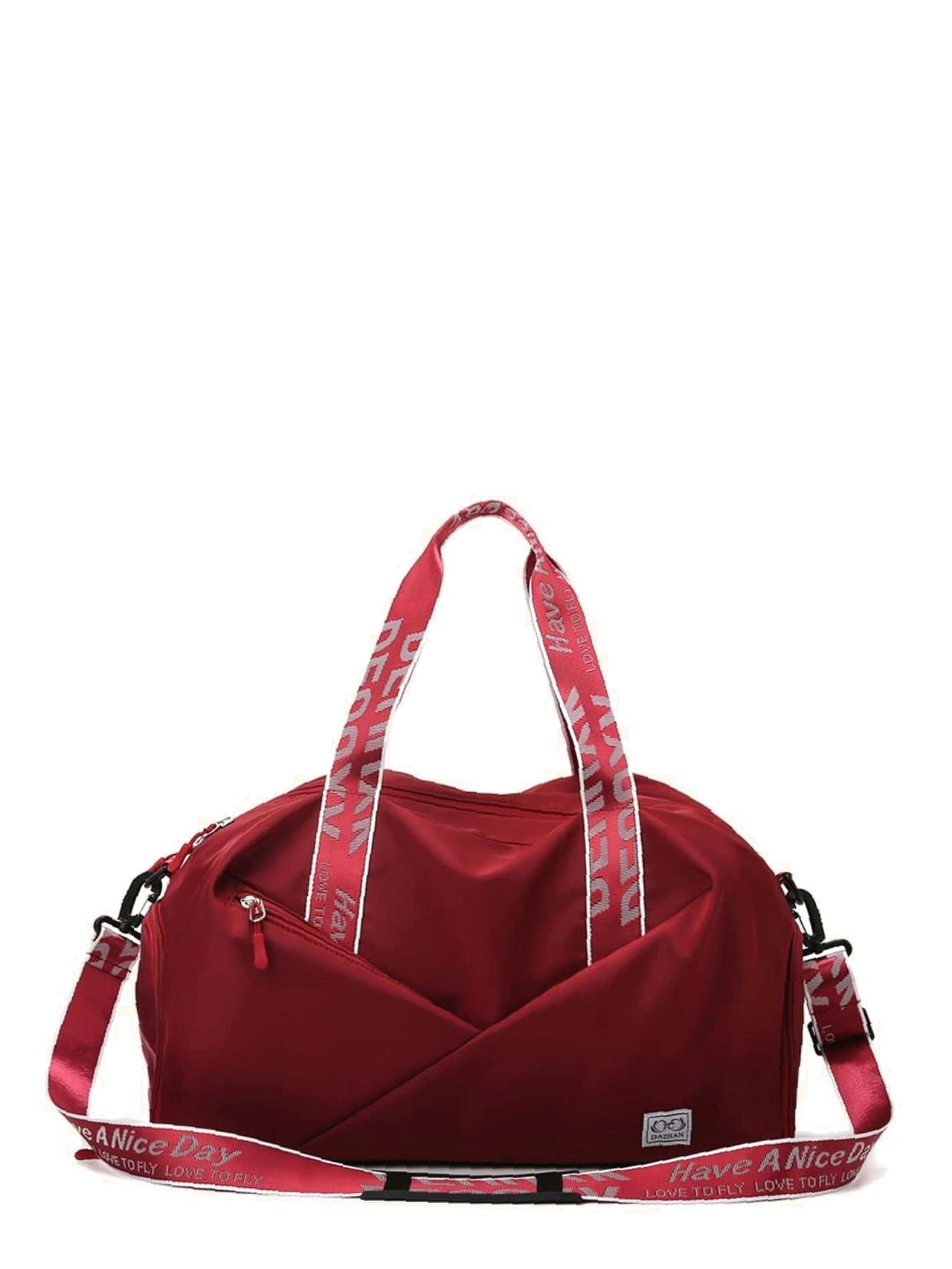 Futurecen - Minimalist Large Capacity Letter Strap Duffel Bag  - Women Tote Bags