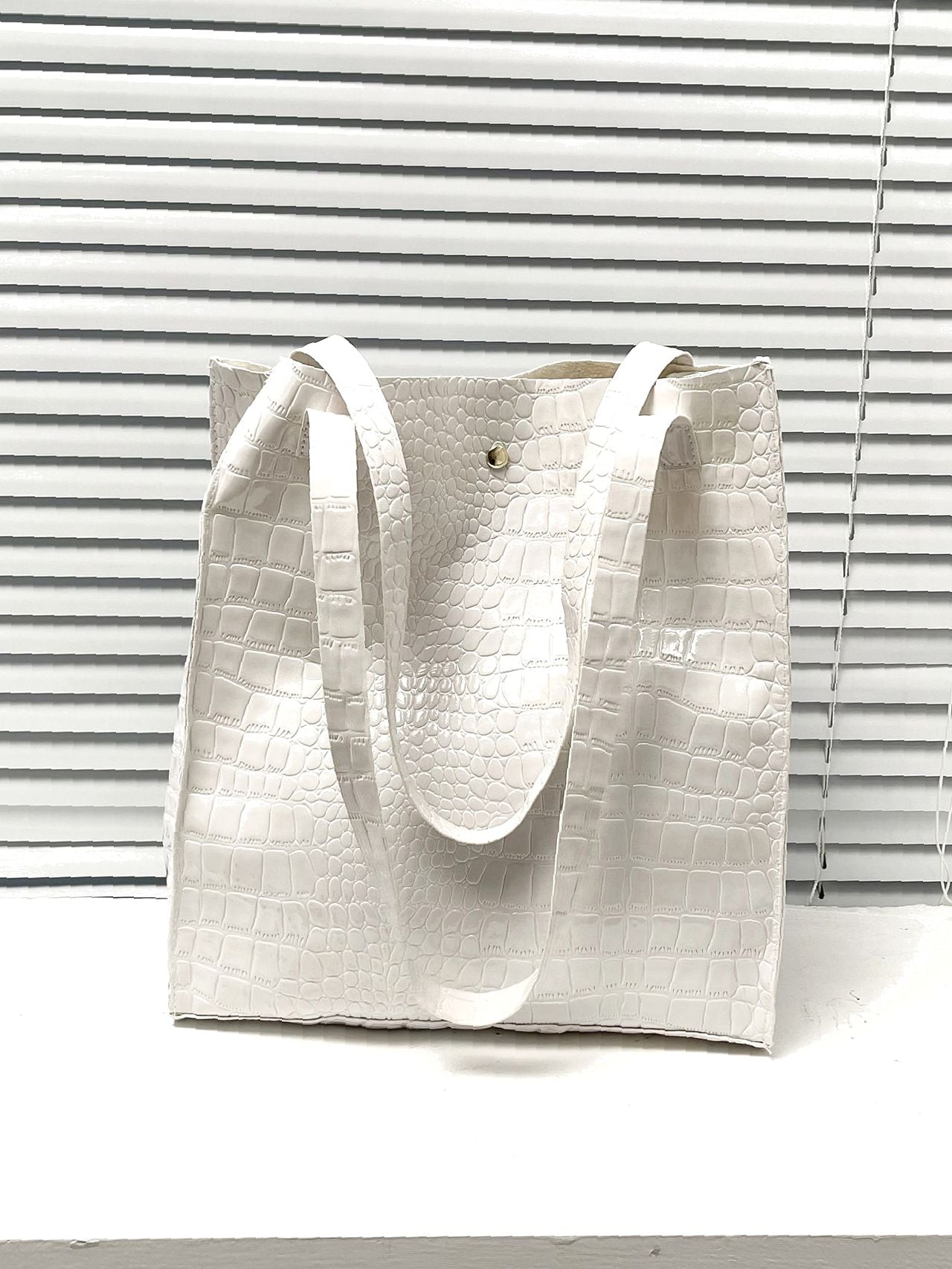 Futurecen - Crocodile Embossed Tote Bag  - Women Tote Bags