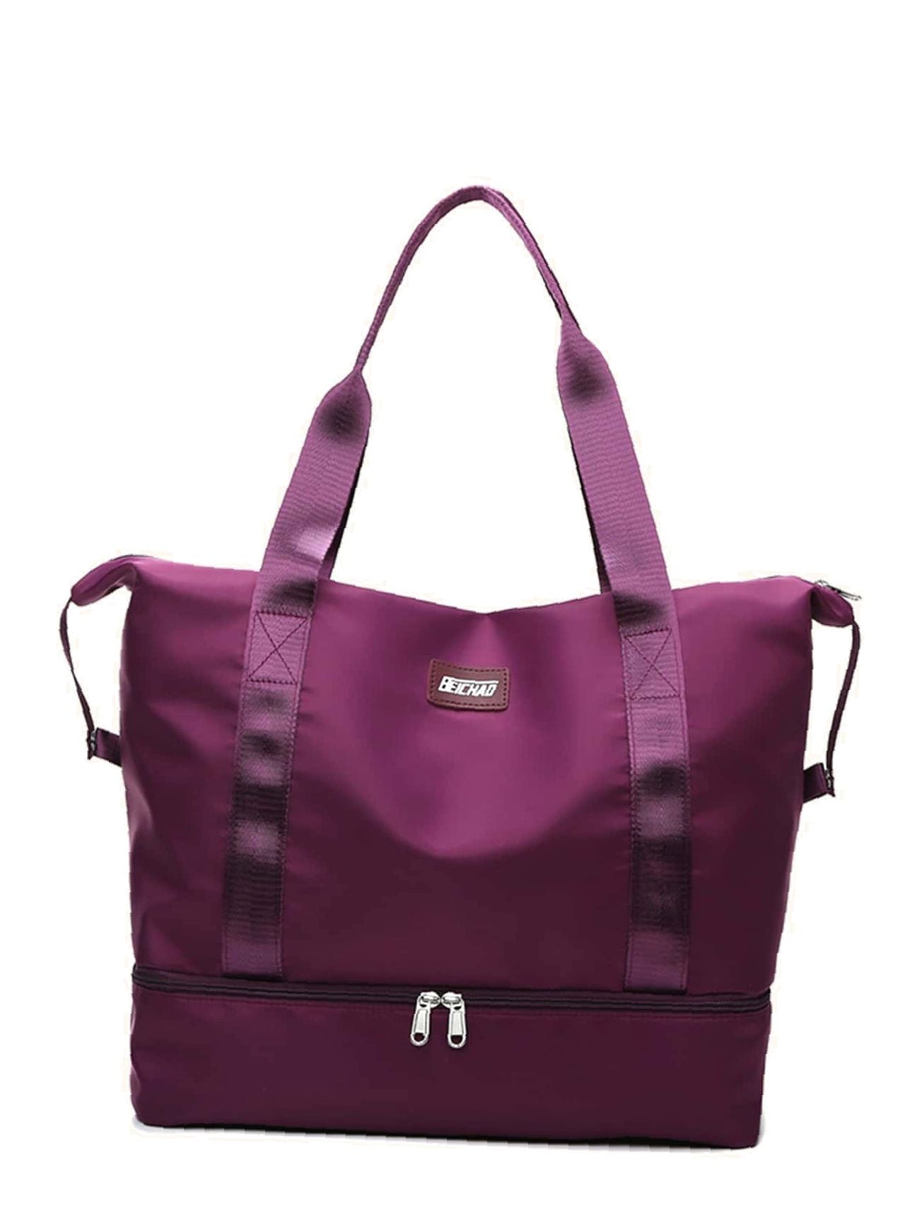 Futurecen - Letter Patch Large Capacity Duffle Bag  - Women Tote Bags