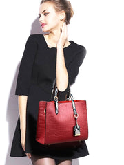 Futurecen - Croc Embossed Tote Bag  - Women Tote Bags