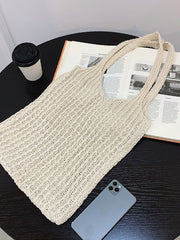 Futurecen - Large Capacity Crochet Tote Bag  - Women Tote Bags