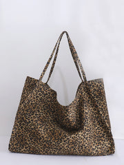 Futurecen - Leopard Print Shoulder Tote Bag  - Women Tote Bags