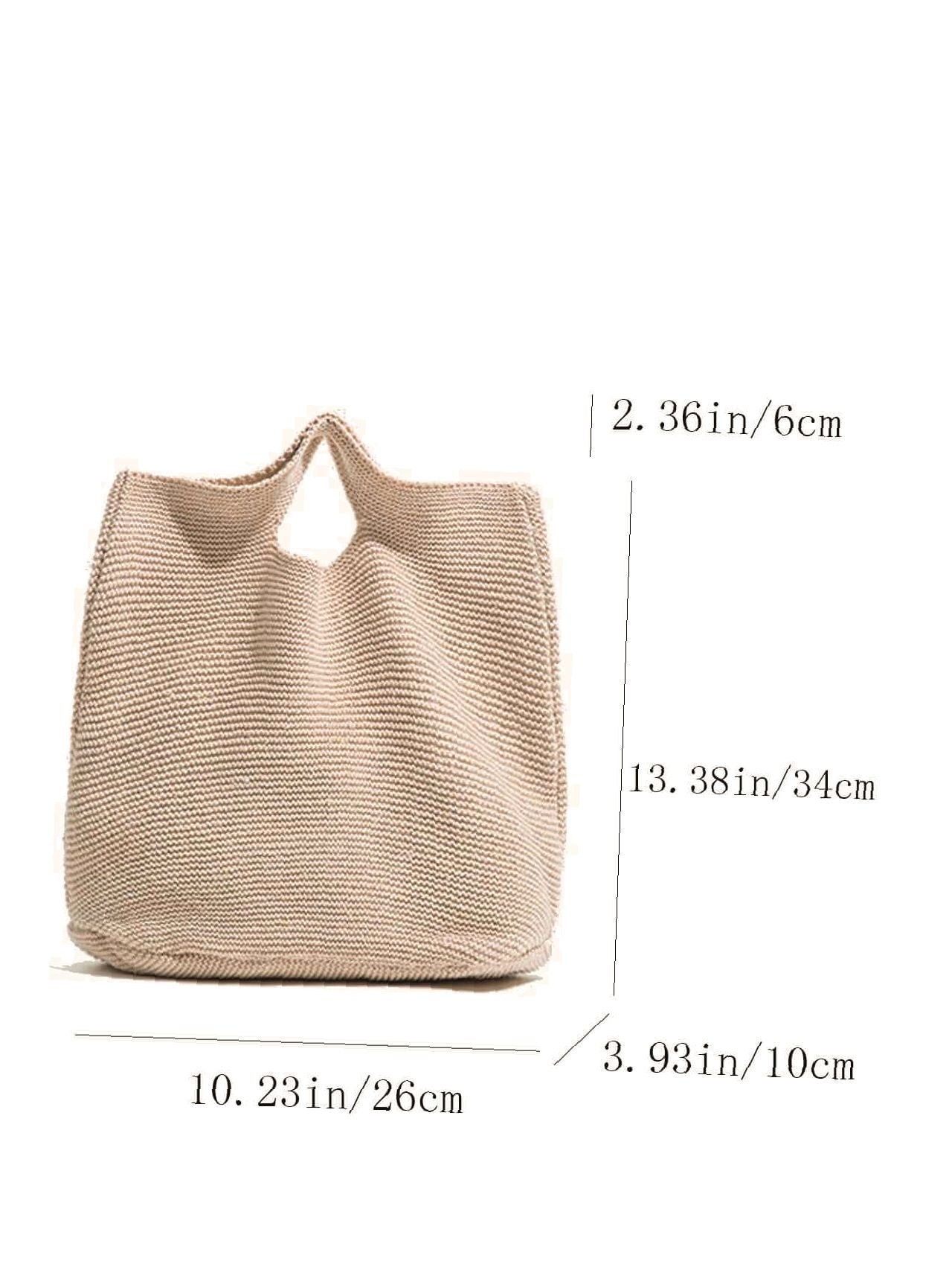 Futurecen - Minimalist Top Handle Crochet Bag  - Women Tote Bags