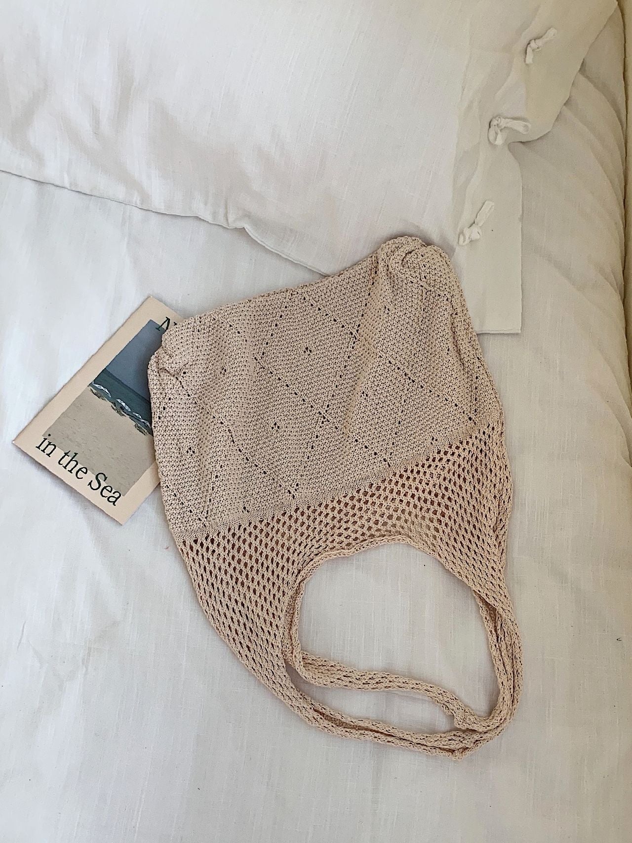 Futurecen - Minimalist Large Capacity Crochet Bag  - Women Tote Bags