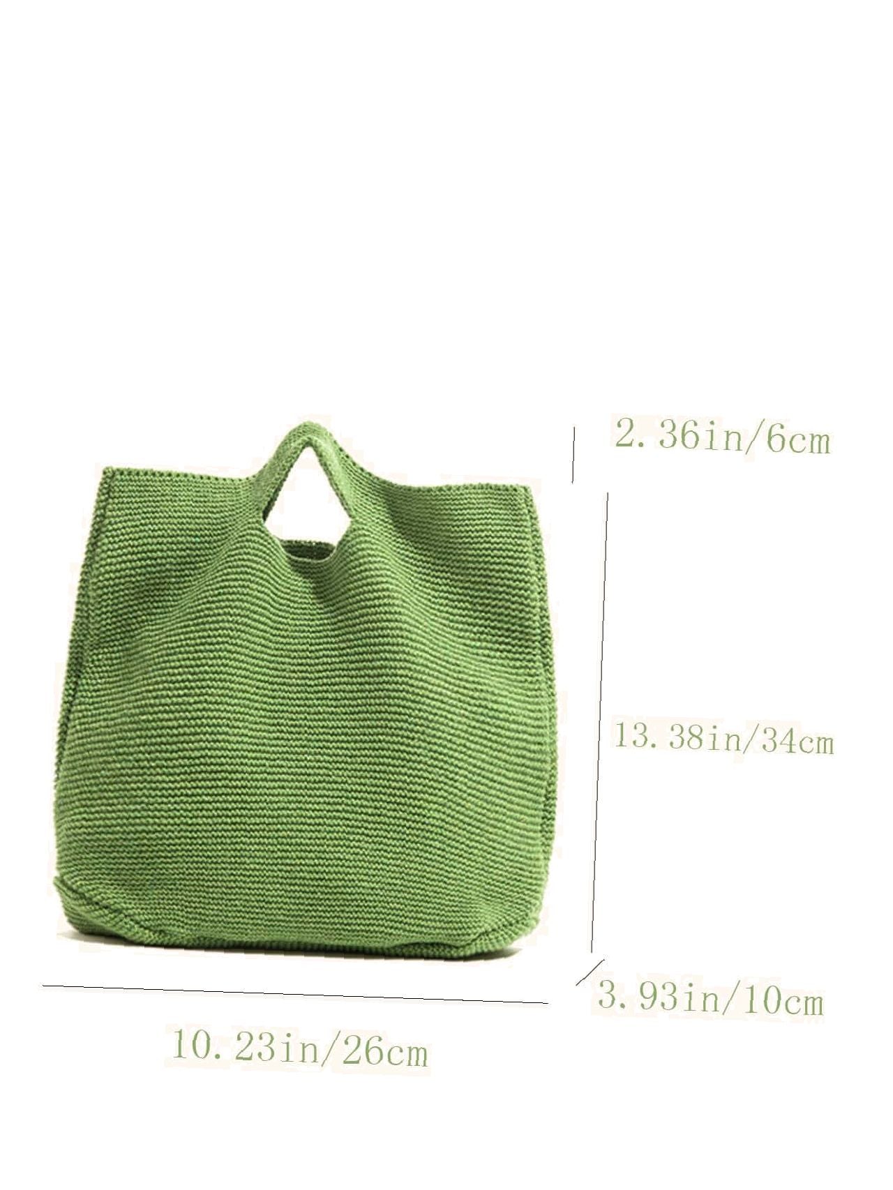 Futurecen - Minimalist Top Handle Crochet Bag  - Women Tote Bags