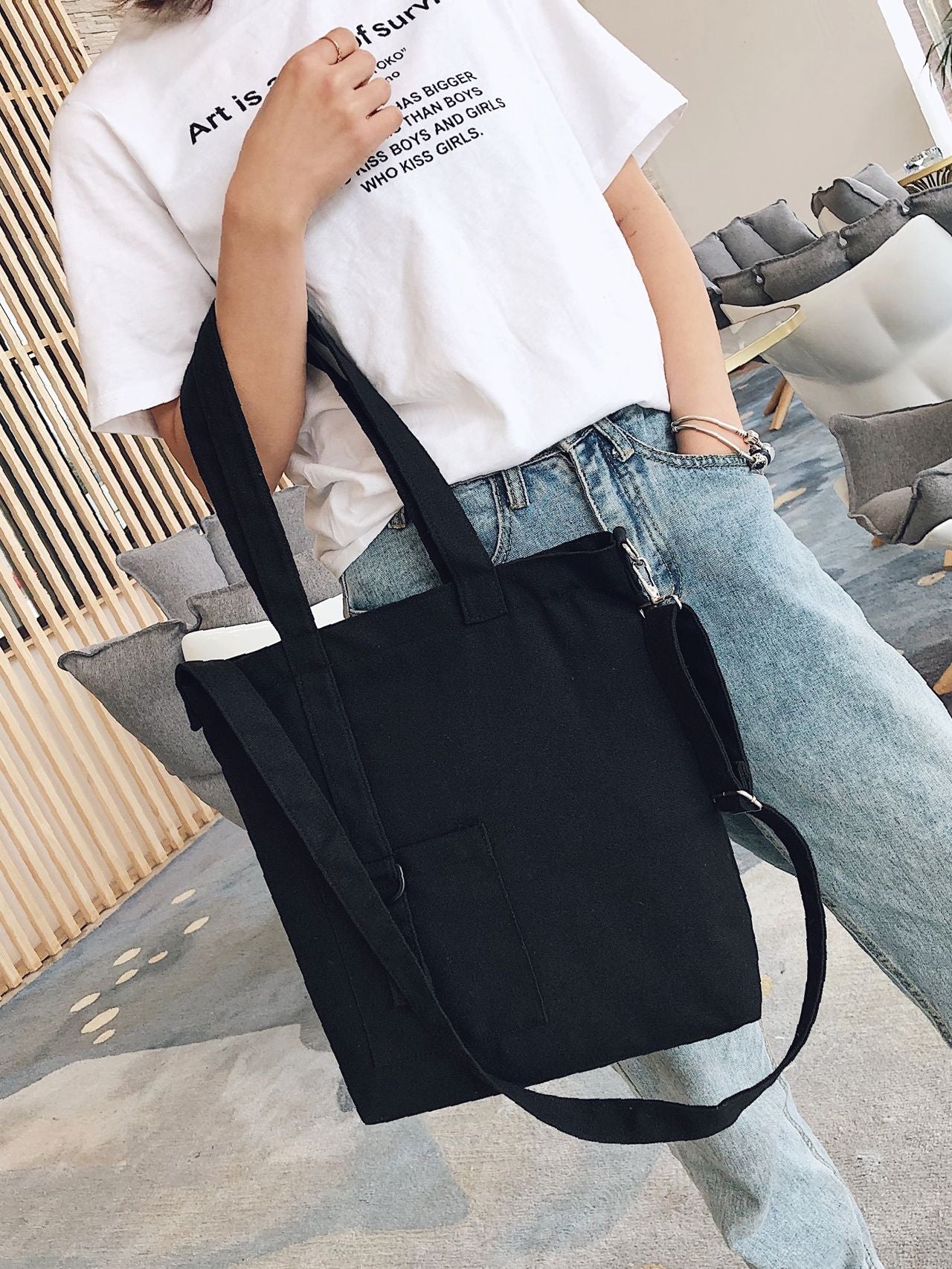 Futurecen - Minimalist Tote Bag  - Women Tote Bags