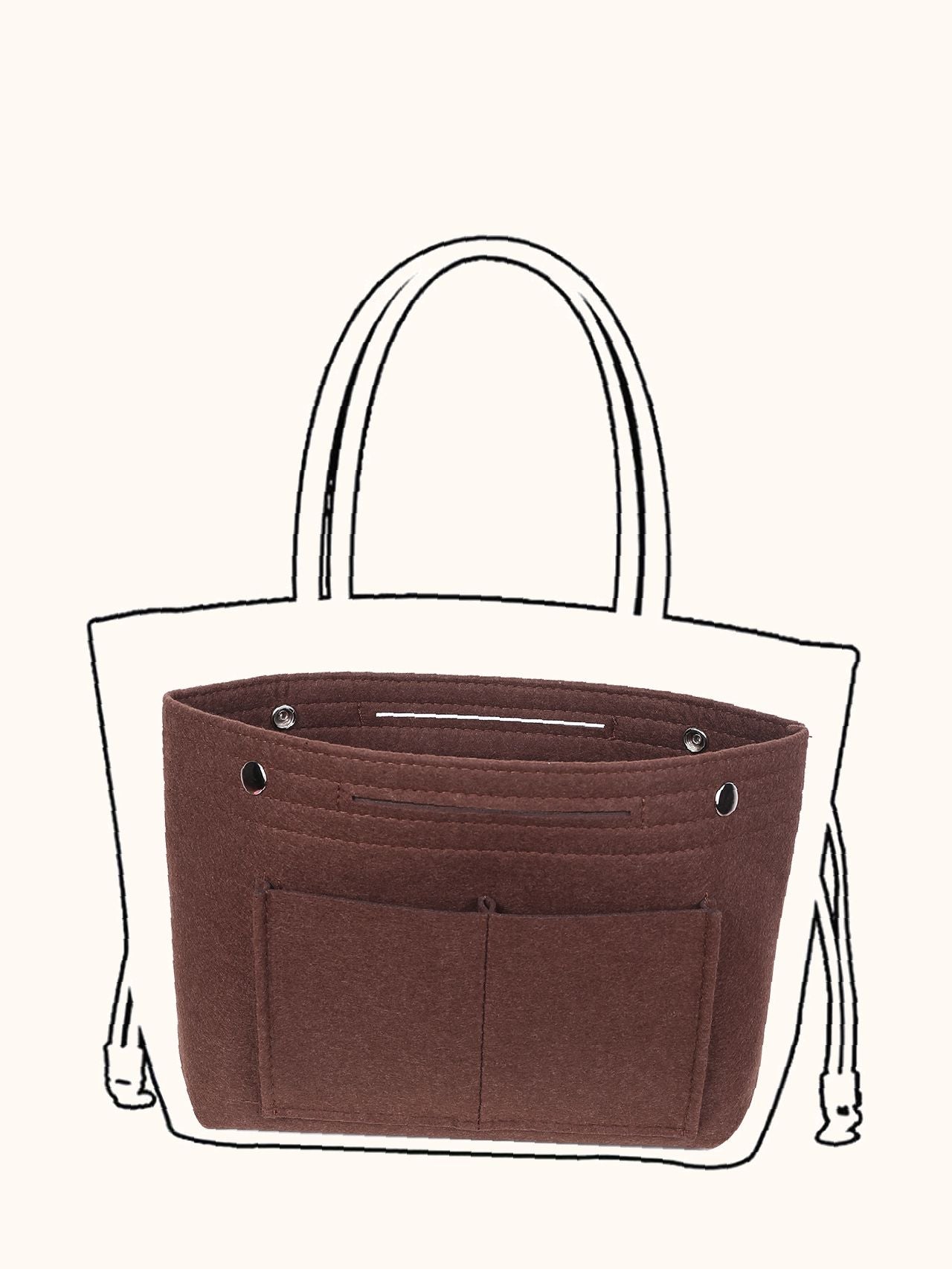 Futurecen - Minimalist Bag Insert  - Women Tote Bags