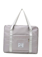 Futurecen - Letter Patch Large Capacity Duffle Bag  - Women Tote Bags