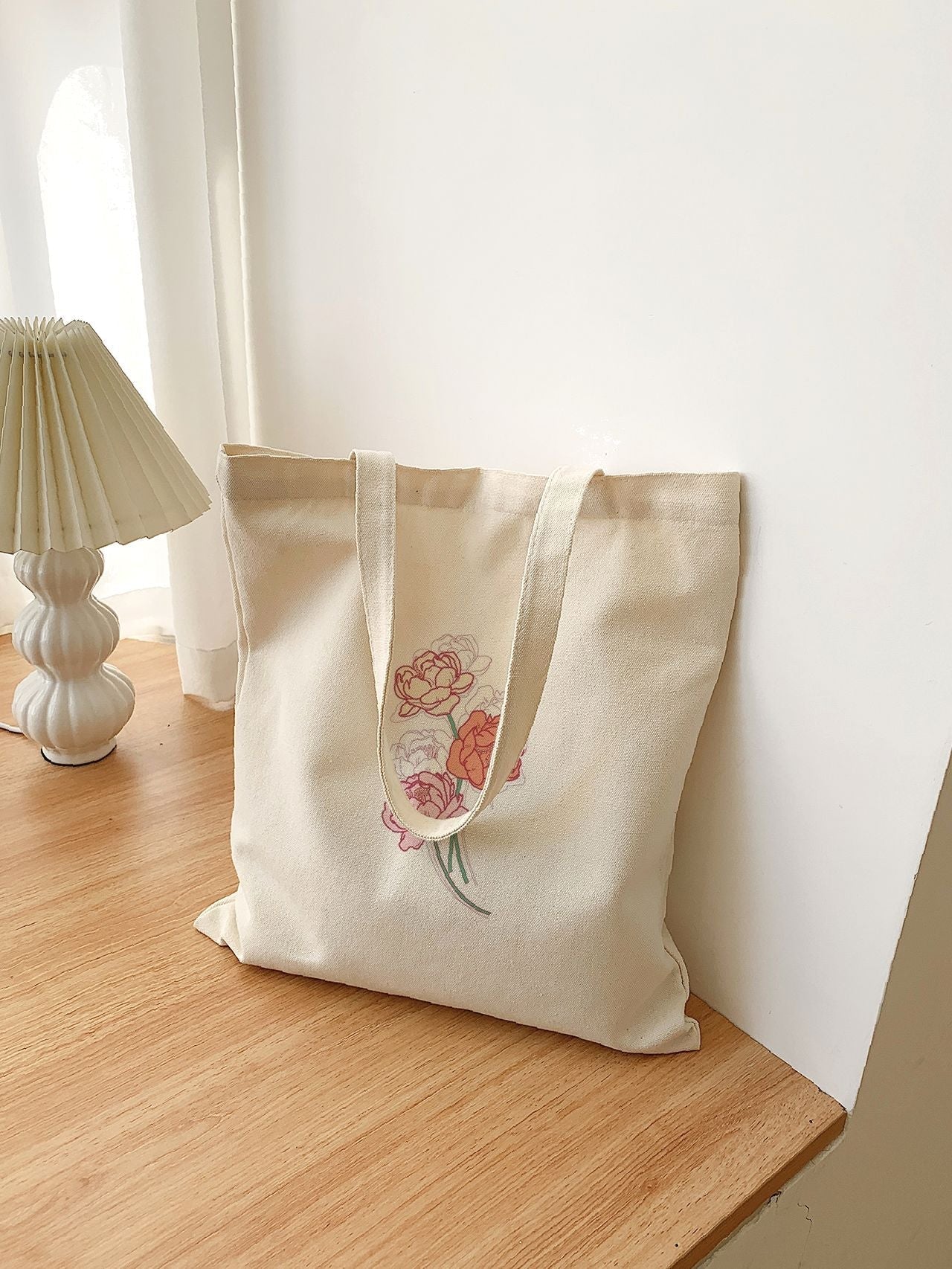 Futurecen - Floral Print Shopper Bag  - Women Tote Bags