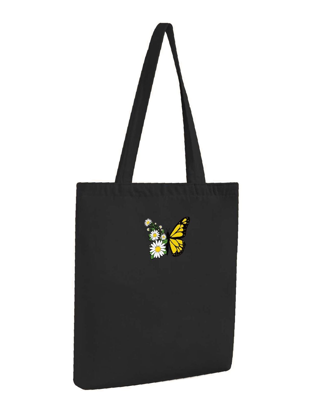 Futurecen - Butterfly Graphic Shopper Bag  - Women Tote Bags