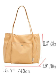 Futurecen - Pocket Front Design Shoulder Tote Bag  - Women Tote Bags