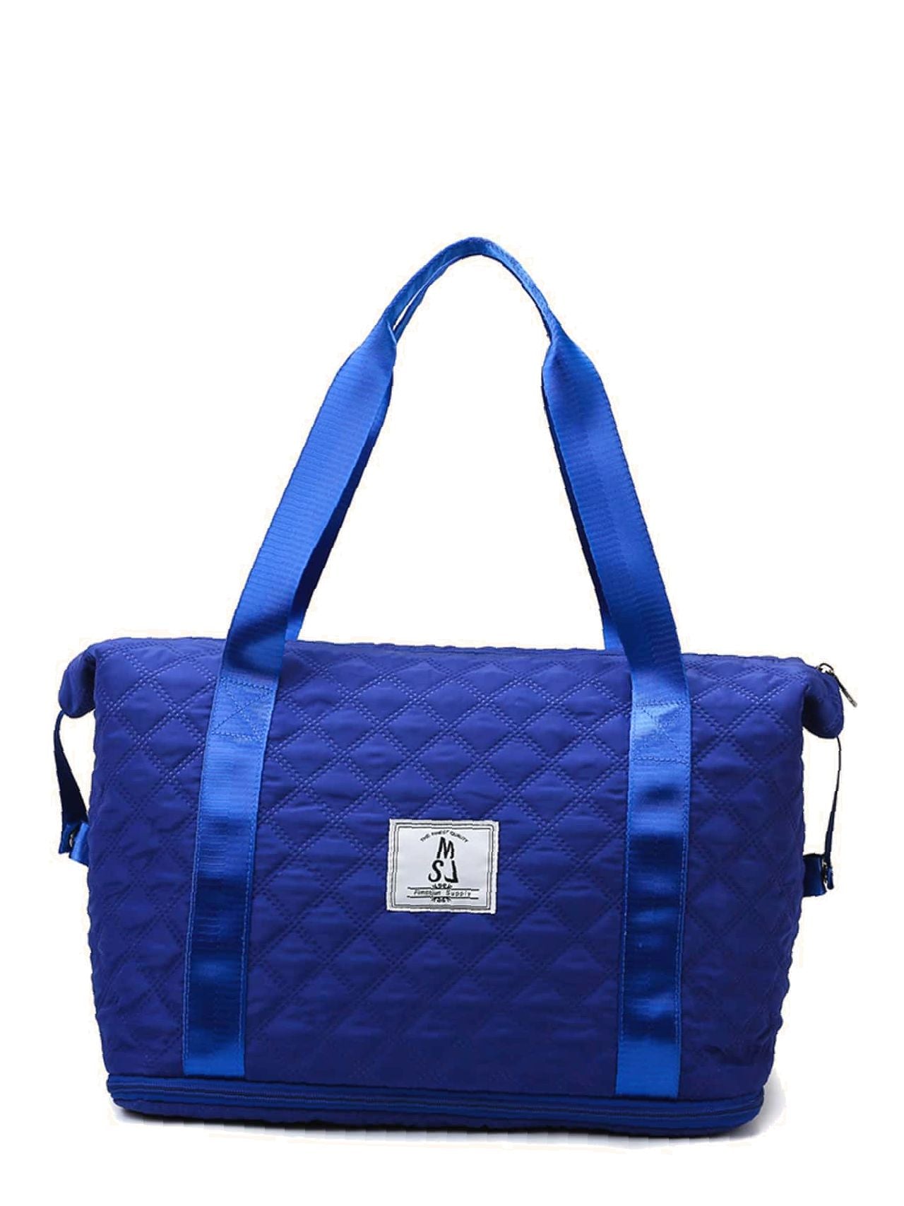 Futurecen - Quilted Patch Detail Duffel Bag  - Women Tote Bags