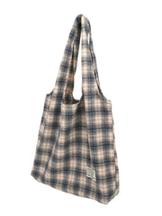 Futurecen - Plaid Pattern Tote Bag  - Women Tote Bags