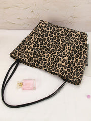 Futurecen - Leopard Print Large Capacity Shoulder Tote Bag  - Women Tote Bags