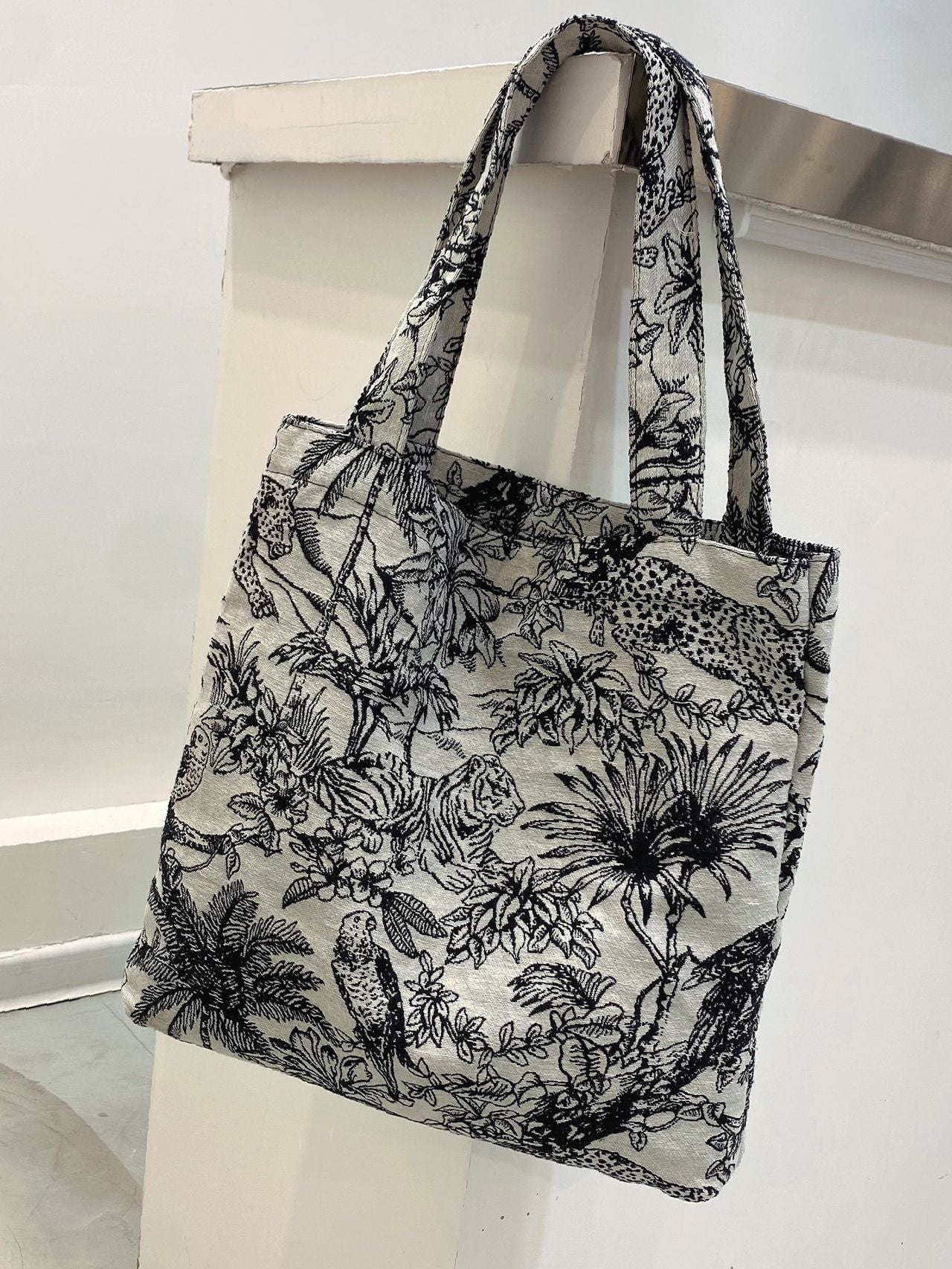 Futurecen - Tropical Graphic Shopper Bag  - Women Tote Bags