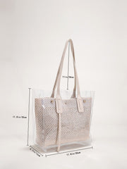 Futurecen - Clear Shoulder Tote Bag  - Women Tote Bags