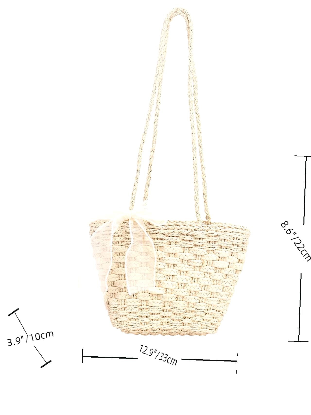 Futurecen - Knot Decor Shoulder Tote Bag  - Women Tote Bags