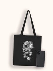 Futurecen - Dragon Graphic Shopper Bag  - Women Tote Bags