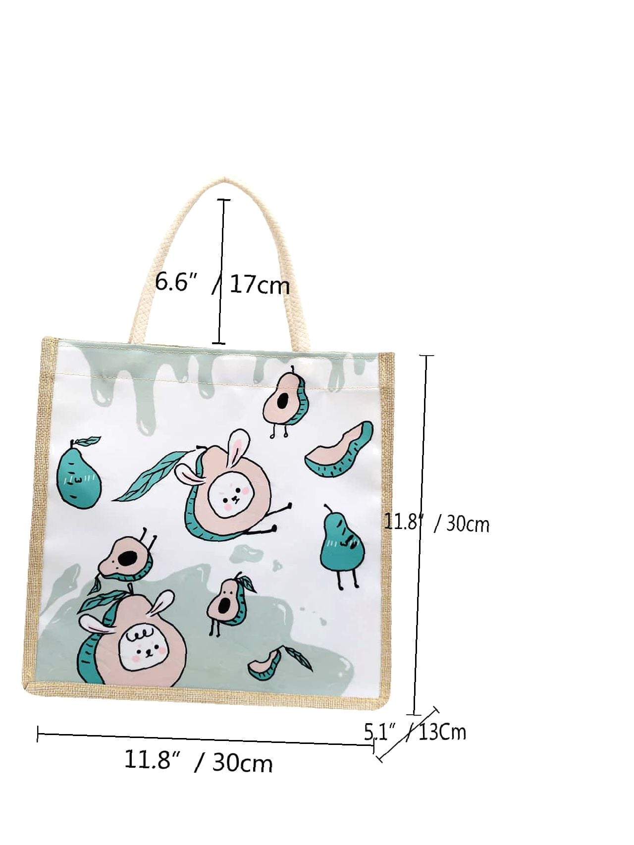 Futurecen - Cartoon Graphic Top Handle Bag  - Women Tote Bags