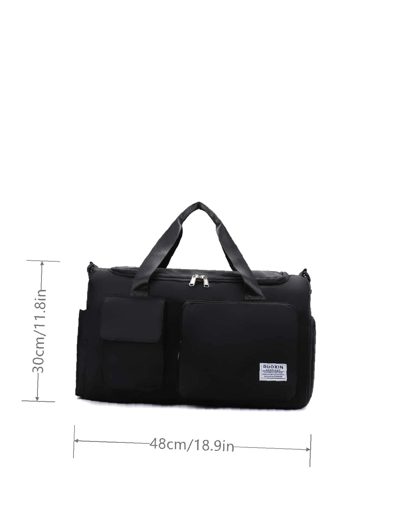 Futurecen - Patch Detail Large Capacity Duffel Bag  - Women Tote Bags