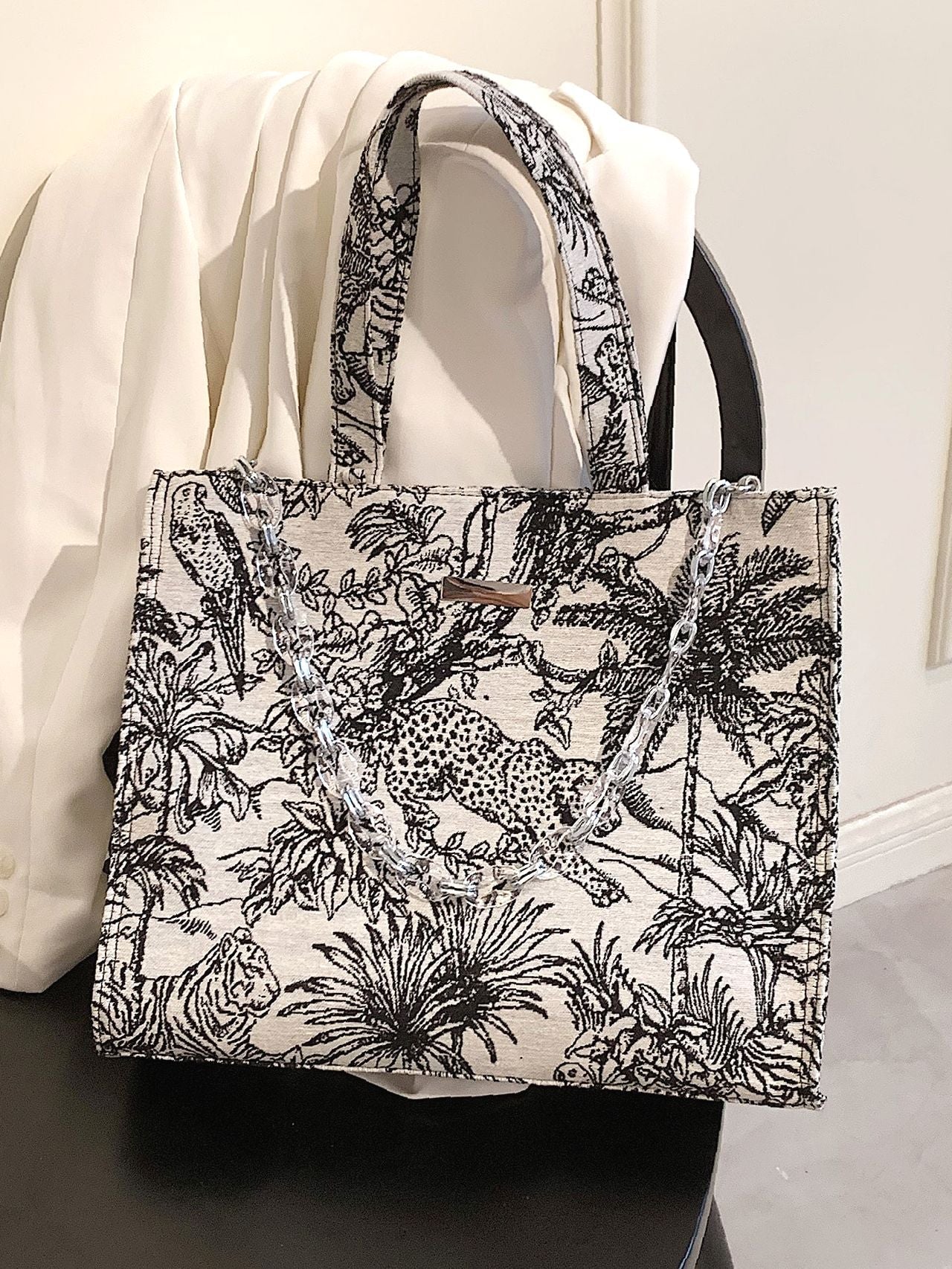 Futurecen - Tropical Large Capacity Tote Bag  - Women Tote Bags