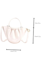 Futurecen - Minimalist Ruched Detail Tote Bag  - Women Tote Bags