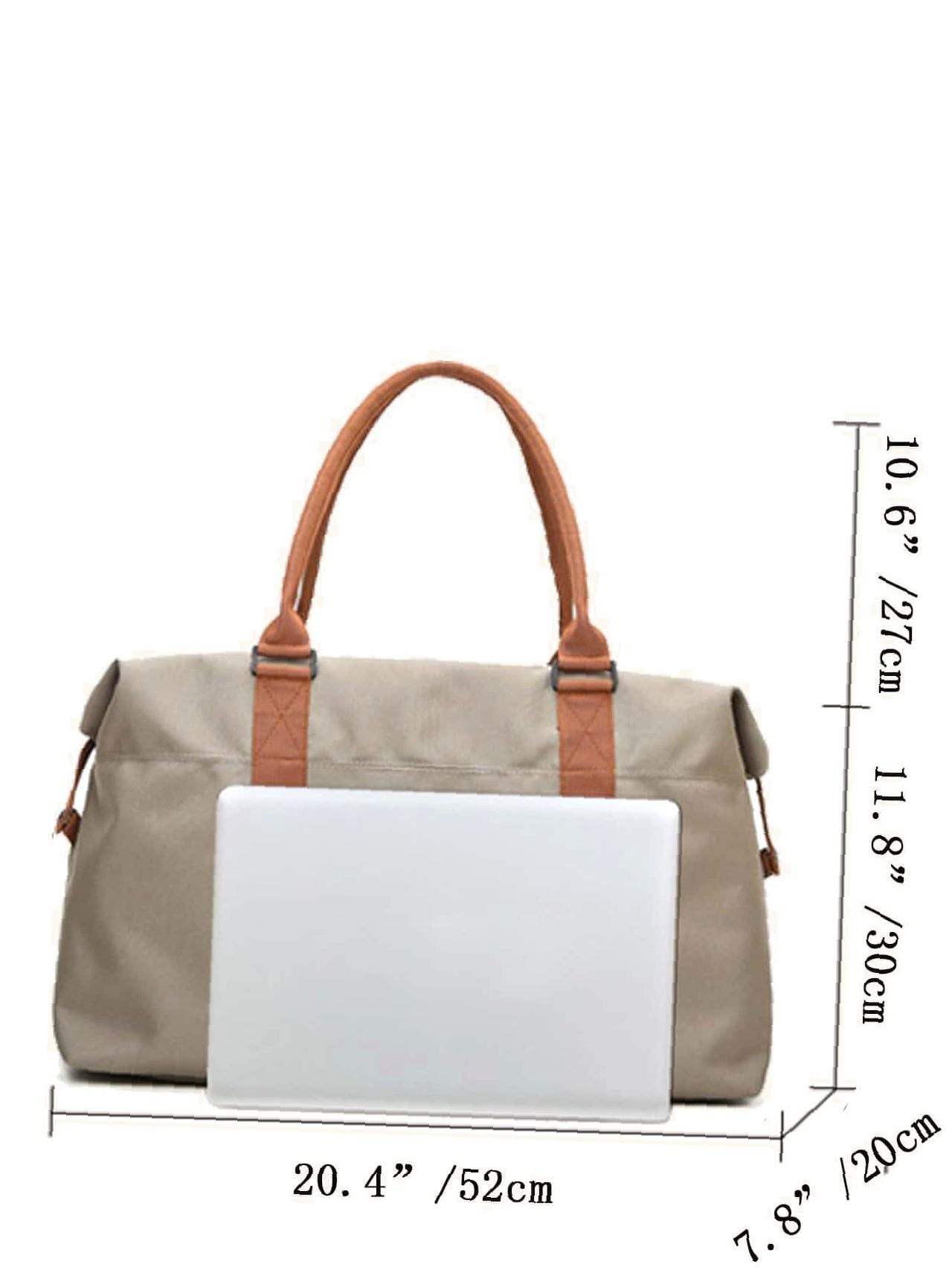 Futurecen - Two Tone Large Capacity Duffle Bag  - Women Tote Bags