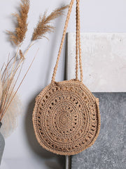 Futurecen - Minimalist Hollow Out Straw Bag  - Women Tote Bags