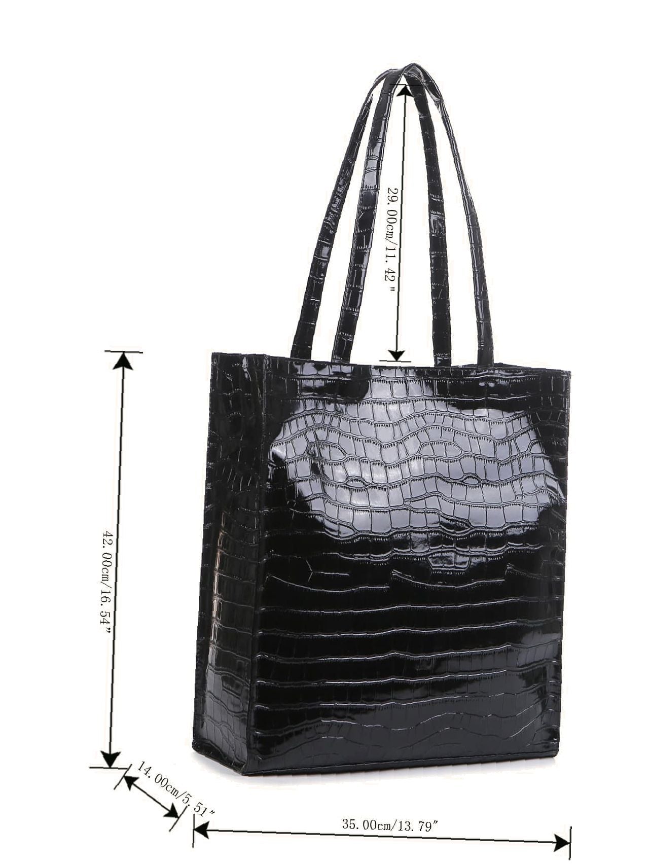 Futurecen - Croc Embossed Tote Bag  - Women Tote Bags