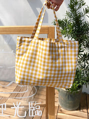 Futurecen - Gingham Tote Bag  - Women Tote Bags