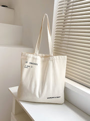 Futurecen - Letter Graphic Shopper Bag  - Women Tote Bags