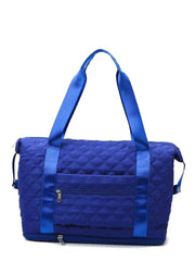 Futurecen - Quilted Patch Detail Duffel Bag  - Women Tote Bags