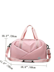 Futurecen - Minimalist Large Capacity Letter Strap Duffel Bag  - Women Tote Bags