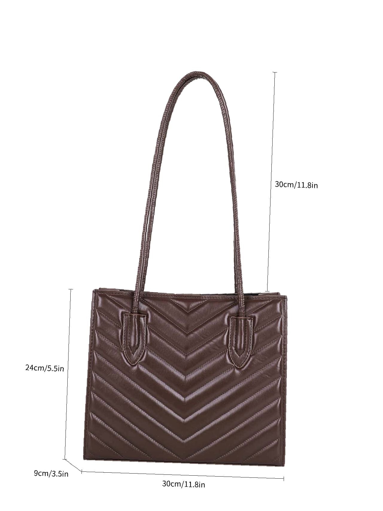 Futurecen - Chevron Large Capacity Shoulder Tote Bag  - Women Tote Bags