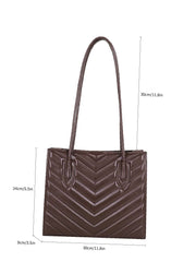 Futurecen - Chevron Large Capacity Shoulder Tote Bag  - Women Tote Bags