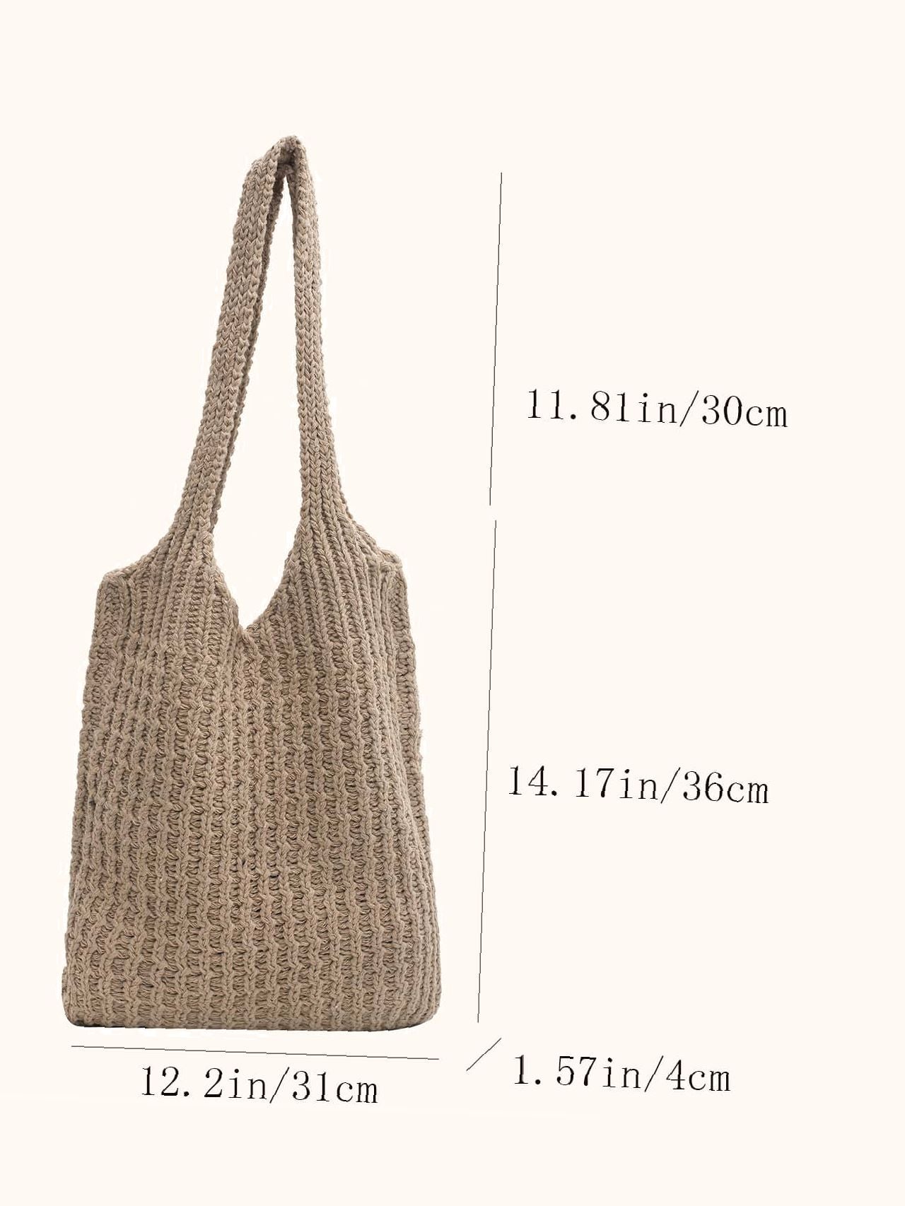 Futurecen - Large Capacity Crochet Tote Bag  - Women Tote Bags