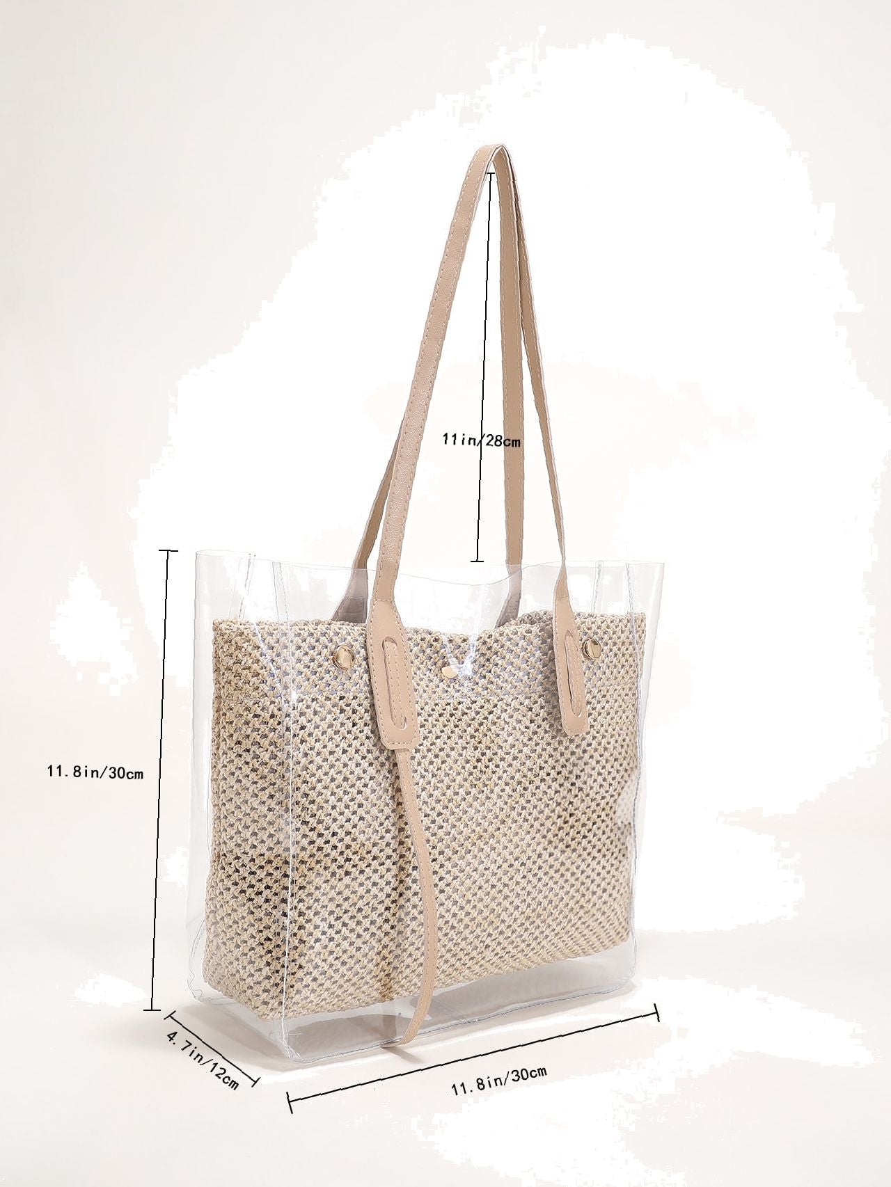 Futurecen - Clear Shoulder Tote Bag  - Women Tote Bags