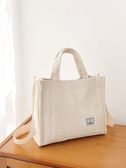 Futurecen - Letter Patch Top Handle Shopper Bag  - Women Tote Bags