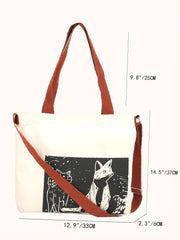 Futurecen - Cartoon Graphic Shopper Bag  - Women Tote Bags